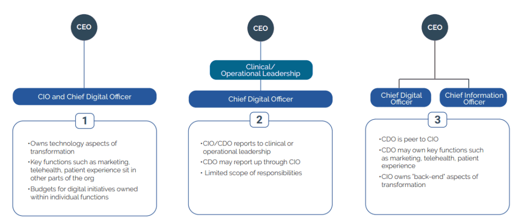 the chief digital officer in healthcare org structure