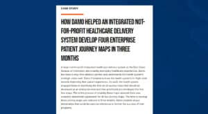 How Damo helped an integrated not-for-profit healthcare delivery system develop four enterprise patient journey maps in three months